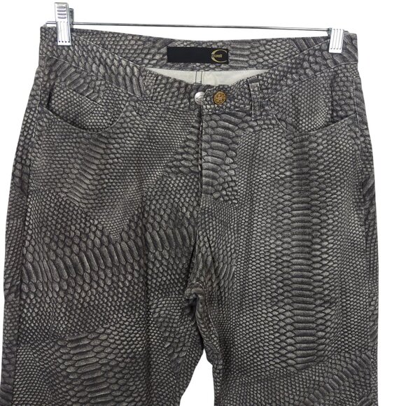 Just Cavalli Women’s Snake Print Pants Sz 44 Sz 12 Made in Italy ITTIERRE USA - Picture 3 of 16
